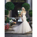 2015 New Design Custom Made mermaid plus size wedding dress